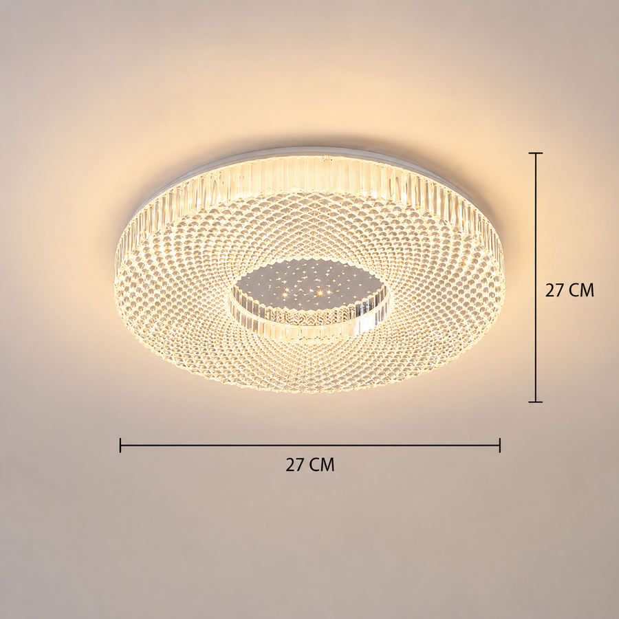 Lustra LED RADIAN Petito, 21W, Diametru 27 cm, Lumina Calda/Neutra/Rece, Alb