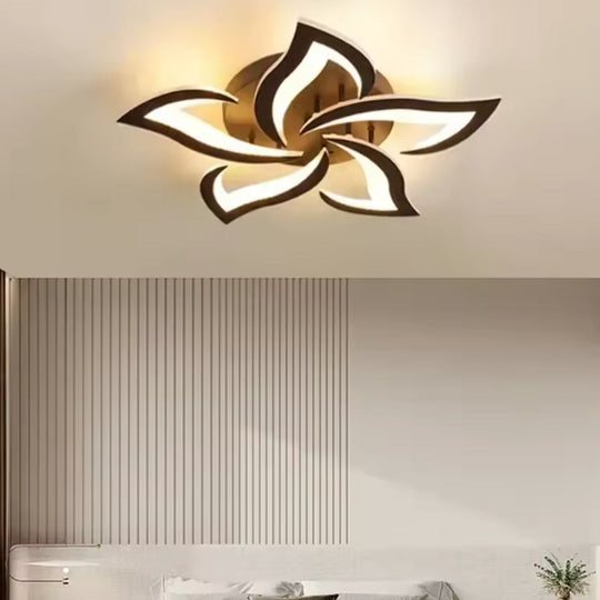 Lustra LED cu Telecomanda LT660/5BK, 5 Elemente, 54W, Lumina 3000/4000/6000K, Negru, Inaltime Reglabila Lustre LED cu Telecomanda Default Title Alessandro Design