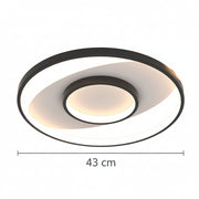 Lustra LED cu telecomanda FIGURATO, 63W, 3 Cercuri, lumina Rece/Calda/Neutra, Dimabila, Negru Lustre LED cu Telecomanda Default Title Alessandro Design