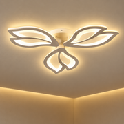 Lustra LED cu telecomanda LILY 40W, 3 Elemente, lumina Rece/Calda/Neutra, Dimabila, Alb
