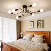 Lustra MODERNIST Hexa 6, 6x E27, Negru, Design Modern
