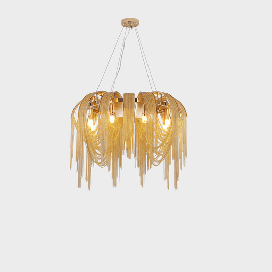 Candelabru MD9020/400GD 4xE14, Diametru 40cm, Auriu, Metal