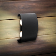 Aplica LED de Exterior si Interior, 4 Surse x 1W, IP65, ABS, Negru, 3000K