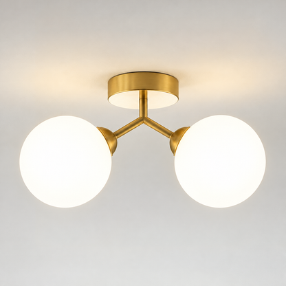 Lustra Moderna ORBS, 31cm, 2xG9, Globuri, Auriu
