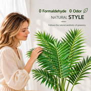 Planta Artificială Copac Tip Palmier Kentia, Cu Frunze Elegante, 230 cm, 18 frunze, Verde, cu Ghiveci