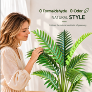 Planta Artificială Copac Tip Palmier Regal, 160 cm, 7 frunze, Verde, cu Ghiveci