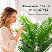 Plantă Artificială Tip Palmier Areca, 25 frunze, 190 cm, Verde