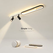 Lustra LED cu Proiector Reglabil FISSO Camilla 49W, lumina Rece/Calda/Neutra, Negru