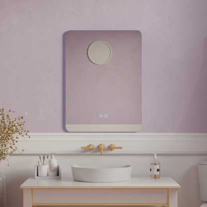 Oglinda LED Dreptunghiulara ARTEA Touch, 14W, 60X80cm, Sistem Dezaburire, Dimabila, Lumina Rece 6000K Oglinzi Korman E Default Title Alessandro Design