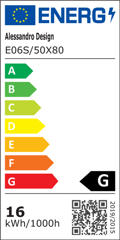 Oglinda LED Ovala 50X80cm, Velara Touch, Sistem Dezaburire, Dimabila, Lumina Rece 6000K