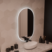 Oglinda LED Ovala 60x80cm Llexort, Touch, Sistem Dezaburire, Dimabila Oglinzi Korman E Default Title Alessandro Design