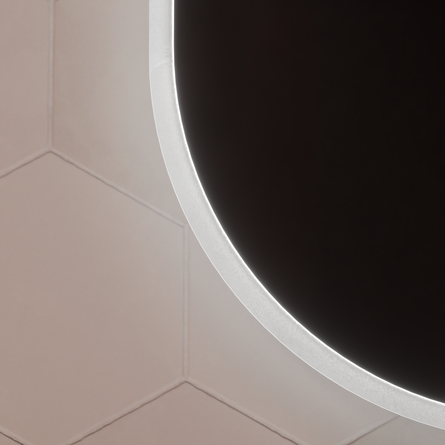 Oglinda LED Ovala 60x80cm Llexort, Touch, Sistem Dezaburire, Dimabila Oglinzi Korman E Default Title Alessandro Design
