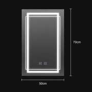 Oglinda LED Rectangulara, 50x70cm,  KOVEN Touch, Sistem Dezaburire,Dimabila