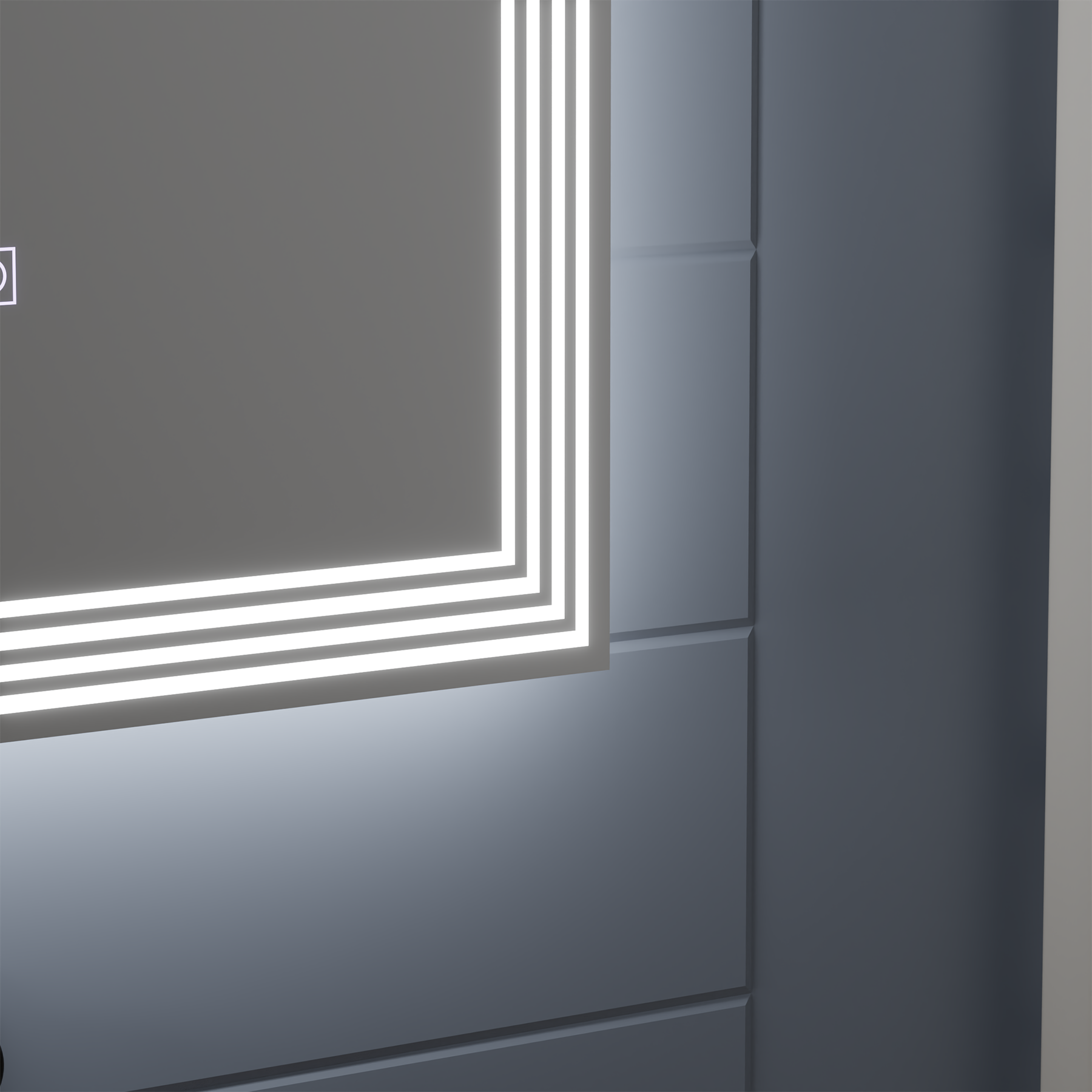 Oglinda LED Rectangulara, Dezaburire, 80x60cm, ADIS Basic Touch Oglinzi Korman E Default Title Alessandro Design