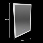 Oglinda LED Rentagulara, 60x80cm, Touch VENERA , Sistem Dezaburire,Dimabila