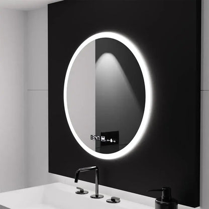 Oglinda LED Rotunda 60cm Giulia Senzor MotionGlow Marcello Sistem Dezaburire Ceas & Termometru Dimabila Oglinzi Marcello Default Title Alessandro Design
