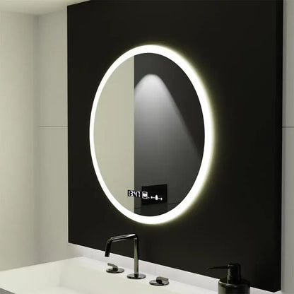 Oglinda LED Rotunda 60cm Giulia Senzor MotionGlow Marcello Sistem Dezaburire Ceas & Termometru Dimabila Oglinzi Marcello Default Title Alessandro Design