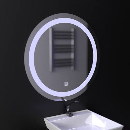 Oglinda LED Touch Gallio , Diametru 60cm, Lumina Rece 6000K, Sticla Oglinda LED Simpla Default Title Alessandro Design