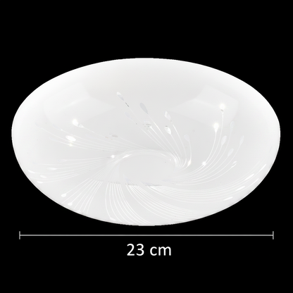 Plafonieră LED Flux 23 cm, 22W, 3000K / 4000K / 6000K, Alb, Metal si Acril