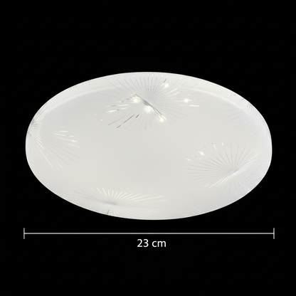Plafonieră LED Raza 23 cm, 22W, 3000K / 4000K / 6000K, Alb, Metal si Acril