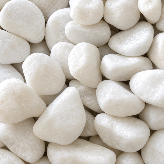 Pietre Decorative Albe pentru Gradina, Marime Mica, 20 kg
