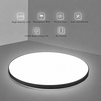 Plafoniera LED SOLIS 37cm 32W Lumina Rece Negru
