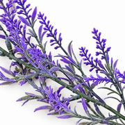Planta Artificiala Ghirlanda Decorativa de Lavanda, Aspect Delicat, 185cm, 122 Ramificatii, Verde si Mov, Set de 2 Bucati