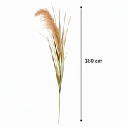 Planta Artificiala Iarba Ornamentala, 180 cm, Stuf si Iarba, Verde si Maro, Fara Ghiveci