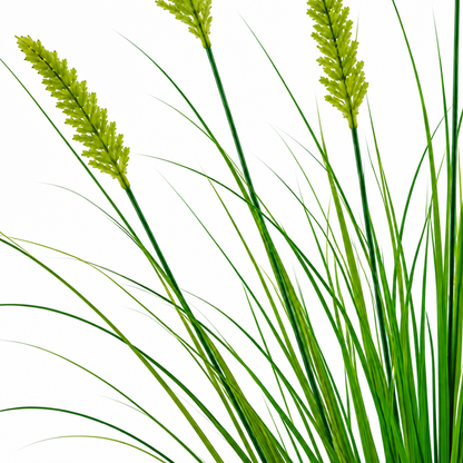 Planta Artificiala Iarba Ornamentala Tip Coada Vulpii, 60 cm, cu 7 Spice, Verde, Fara Ghiveci