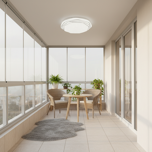 Plafonieră LED 23 cm, 22W, 3000K / 4000K / 6000K, Alb, Metal si Acril