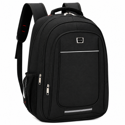 Rucsac Travel Business BAKU, 48x32x18 cm, Oxford, Negru si alb