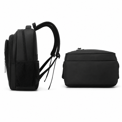 Rucsac Travel Business KANGIQLINIQ, 47x33x15 cm, Oxford, Negru si Alb