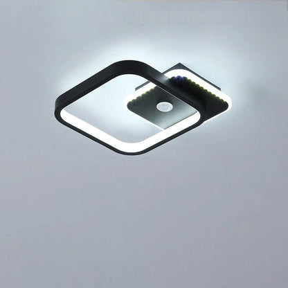 Lustra LED cu Senzor Miscare PS510BK, 15W, lumina Rece/Calda/Neutra 3000K/4000K/6000K, Metal si Acril