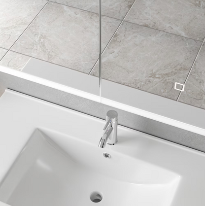 Oglinda LED cu Dulap MODA 80x70 cm Alb – Iluminare Perimetrala si Senzor Touch