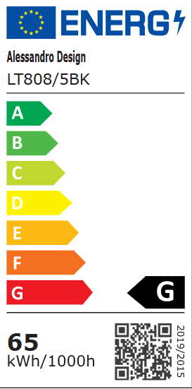 Lustra LED cu telecomanda ZOE 65W, 5 Patrate, lumina Rece/Calda/Neutra, Dimabila, Negru