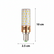 Bec LED, 16W, Dulie E14, Lumina Rece 6000K, Auriu