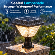 Lampa Solara LED pentru Stalp Exterior SOLEO, 8W, Lumina Calda/Rece/Neutra + RGB, Forma Patrata, Aluminiu, Negru, Dimabila