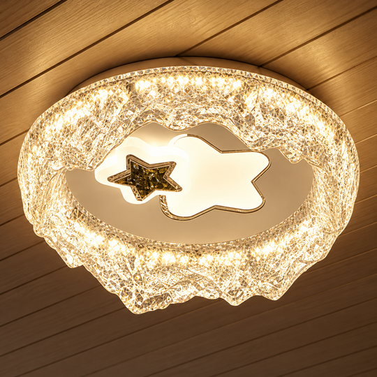 Lustra LED Petito, 21W, Diametru 18cm, Lumina Calda/Neutra/Rece, Alb, Metal si Acril