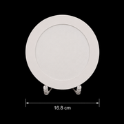 Spot LED AKTOBE, Ø16.8cm, 12W, Rotund, Lumina Rece, Alb, Metal si Acrilic