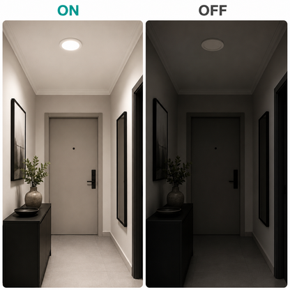 Spot LED AKTOBE, Ø11.9cm, 6W, Rotund, Lumina Rece, Alb, Metal si Acrilic