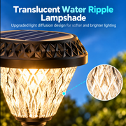 Lampa Solara LED pentru Stalp Exterior KATTAKURGAN, 8W, Lumina Calda/Rece/Neutra + RGB, Forma Rotunda, Aluminiu, Negru, Dimabila