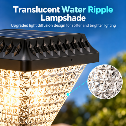 Lampa Solara LED pentru Stalp Exterior SOLEO, 8W, Lumina Calda/Rece/Neutra + RGB, Forma Patrata, Aluminiu, Negru, Dimabila