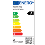 Oglinda LED Rotunda, 80cm, Celeste MotionGlow Marcello, Sistem Dezaburire, Ceas & Termometru, Dimabila