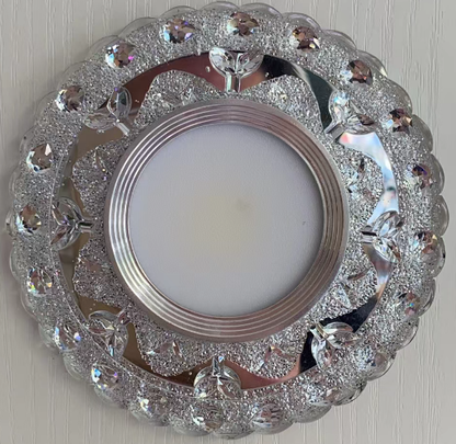 Spot LED ORBITA, 5W, Rotund, Lumina Rece + RGB, Alb, Rasina si Sticla