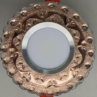 Spot LED ORBITA, 5W, Rotund, Lumina Rece / Calda, Bronz Antichizat, Rasina si Sticla