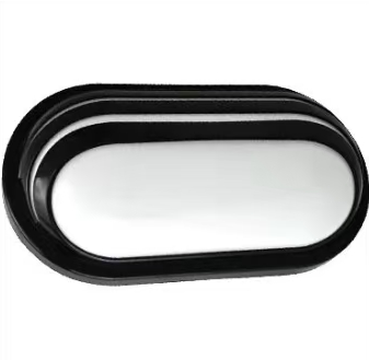 Aplica LED de Exterior AX322/270BK, 24W, Lumina Calda 3000k, IP65, Negru si Alb