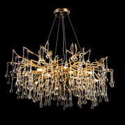 Candelabru Cristal CC333/800GD, 12x G9, Auriu, 80cm, Inaltime Reglabila