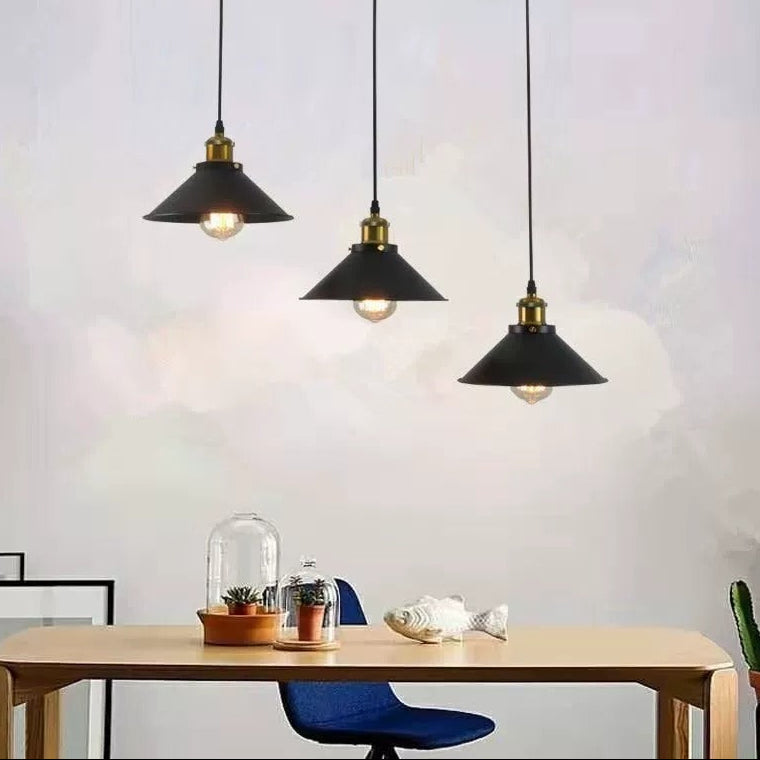 Lustra Suspendata, LV210/3L, 3*E27, Maro, Metal si Fir, Inaltime Reglabila