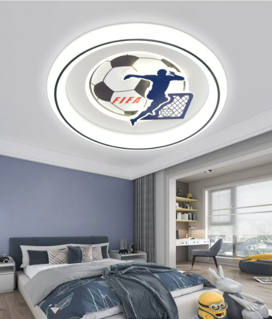 Lustra LED cu telecomanda 88W, Diametru 50cm, lumina Rece/Calda/Neutra, Albastru