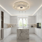 Lustra LED RADIAN Eleganza, 38.9W, Diametru 48.5 cm, Lumina Calda/Neutra/Rece, Alb